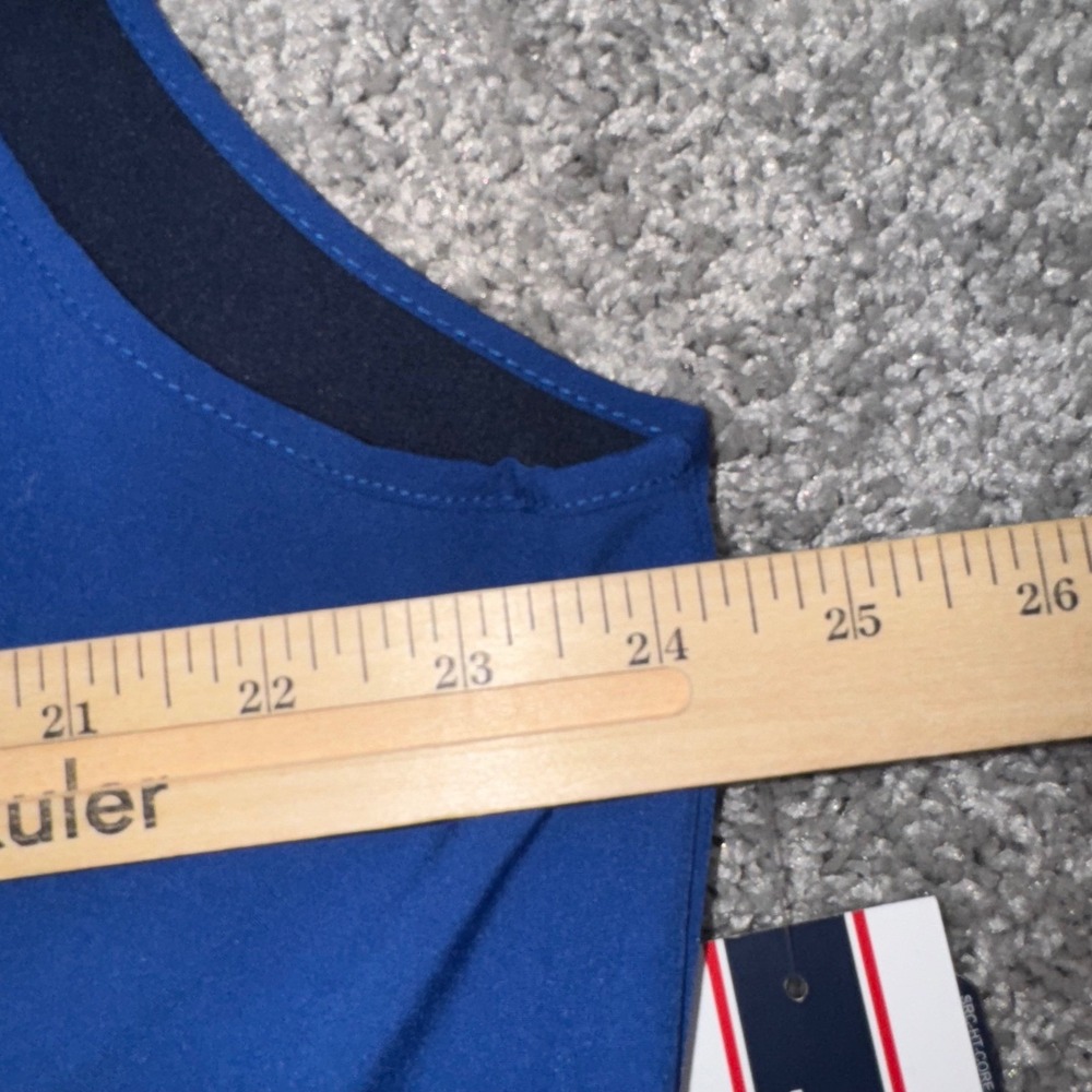 IZOD Men Water Resistant Softshell Vest Cobalt Blue Full Zip Outerwear XL NEW - Picture 7 of 9